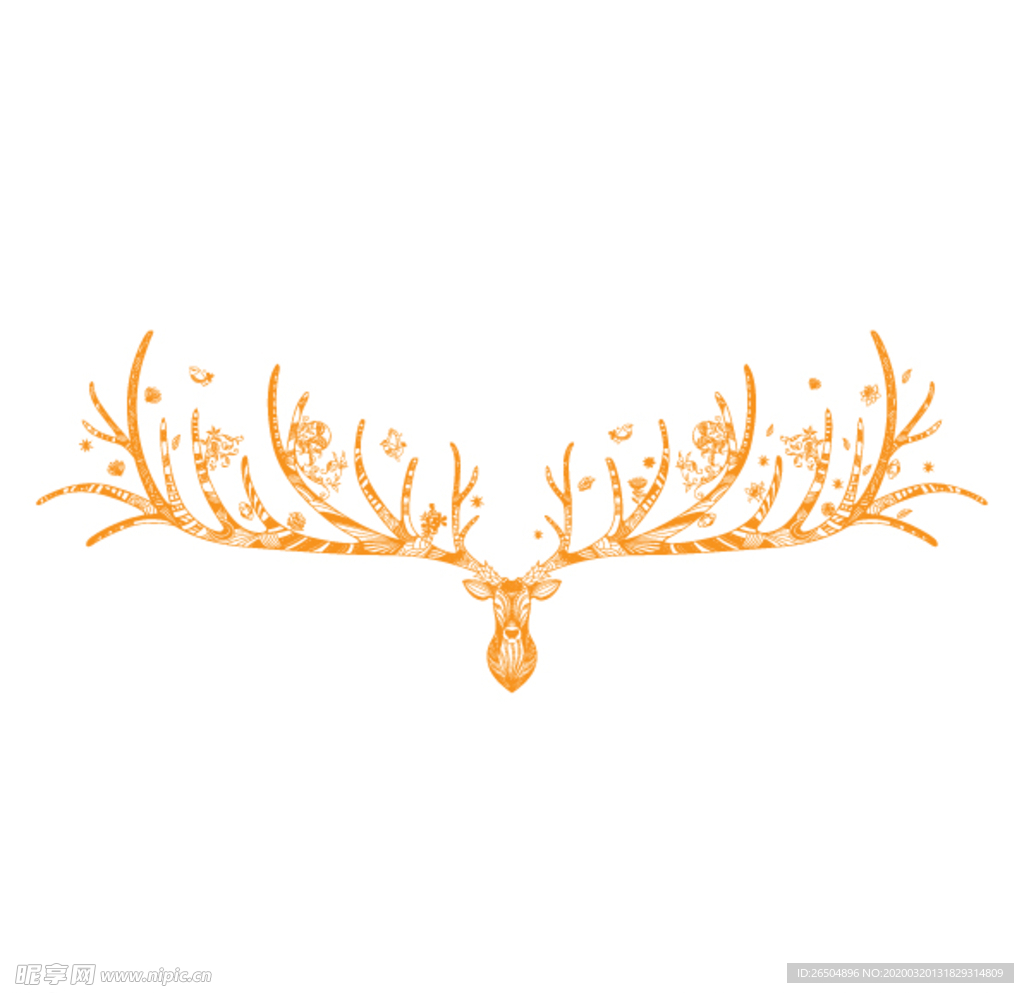 鹿角组合元素设计