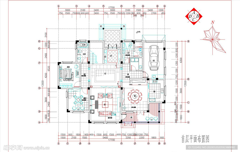 整套欧式别墅设计装修图纸