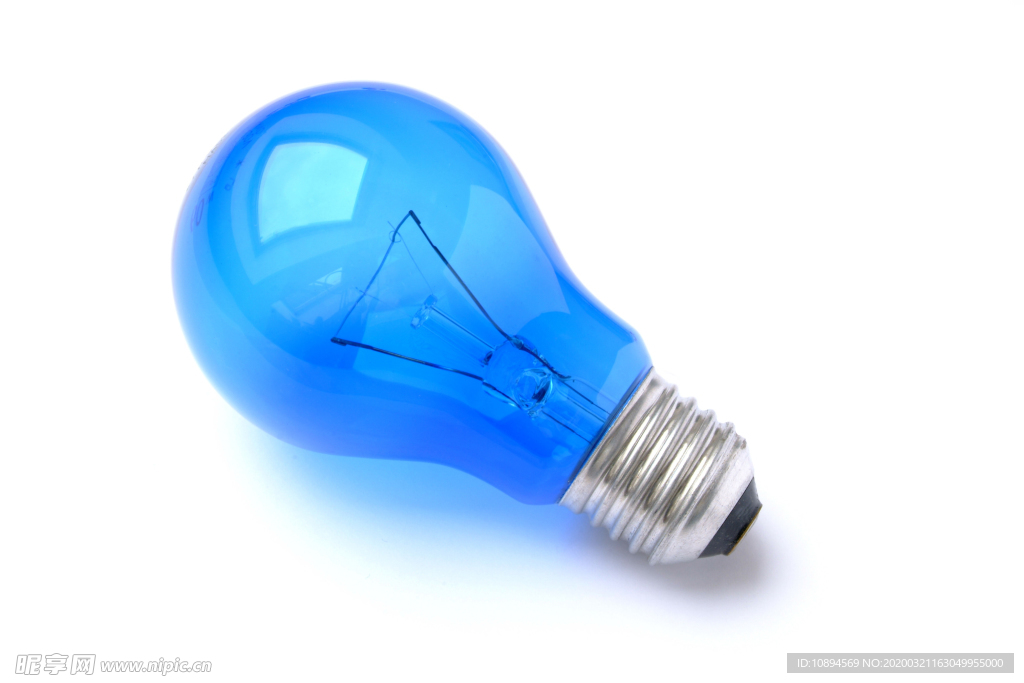 蓝色灯泡