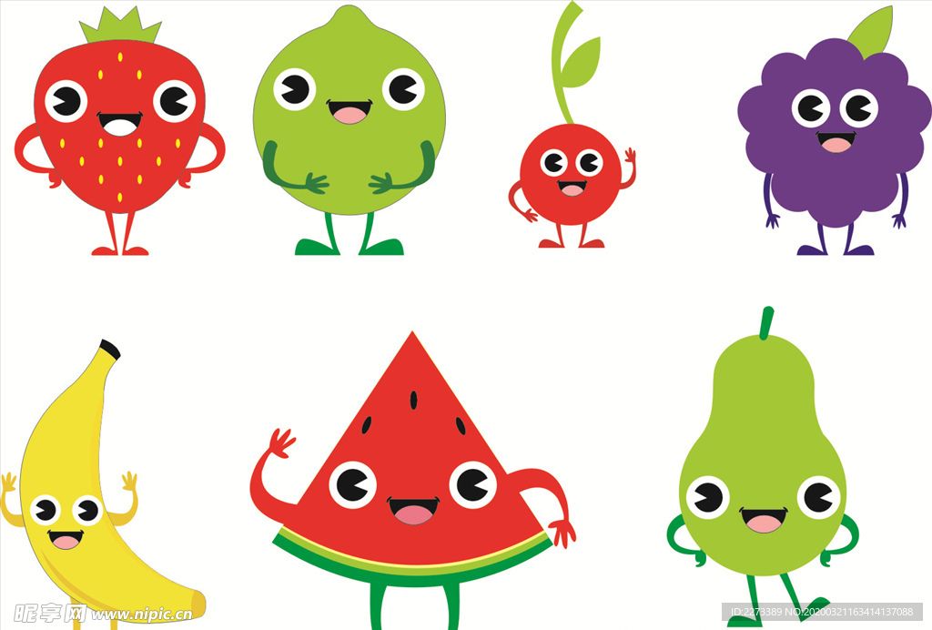 卡通水果
