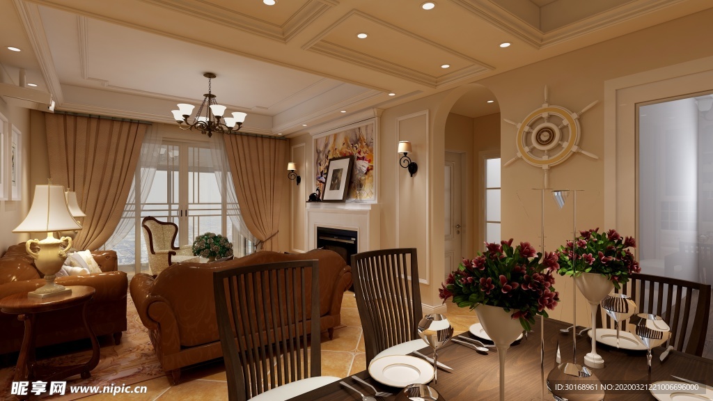 小资简美风格效果图