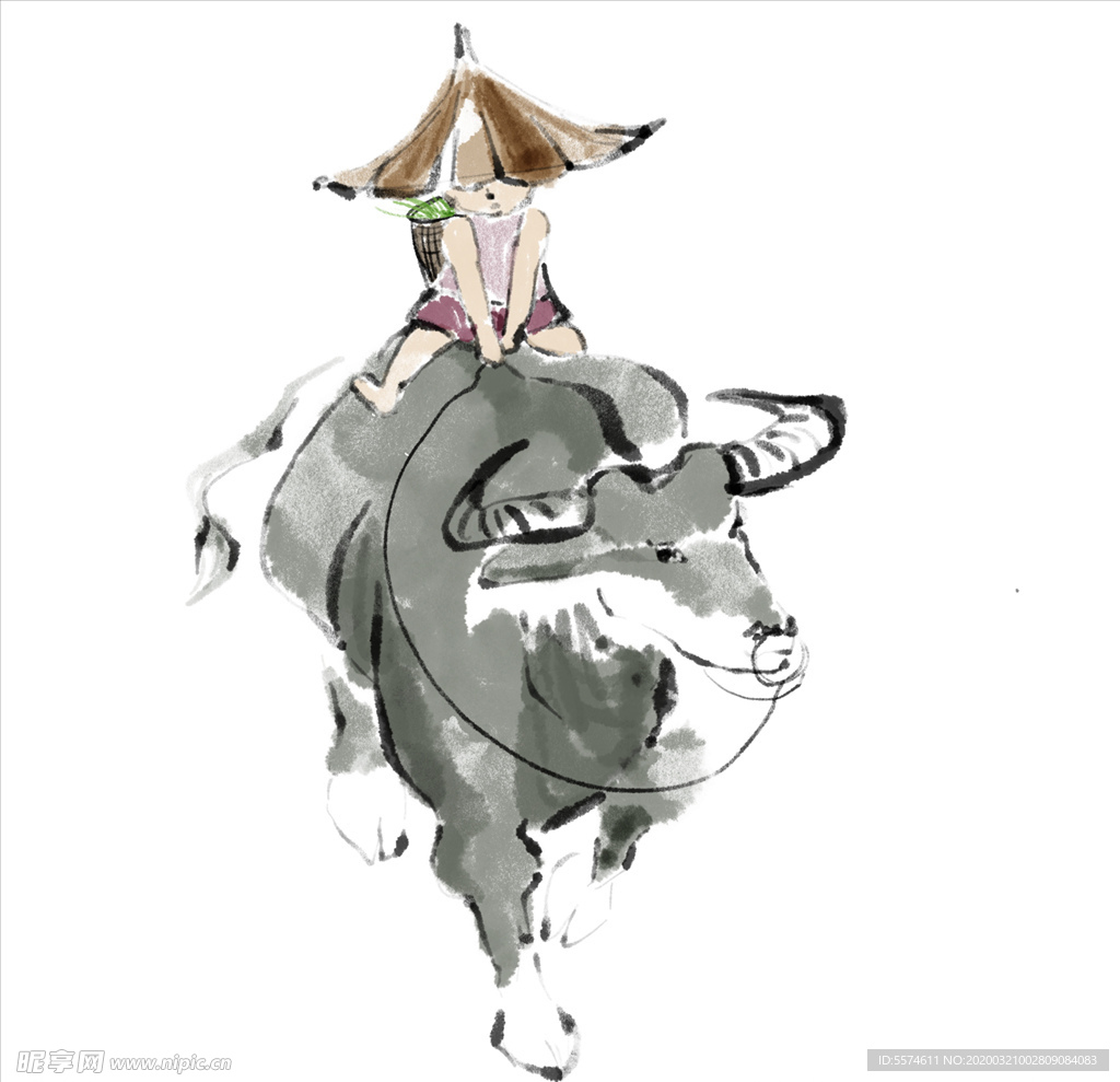 牧童素材