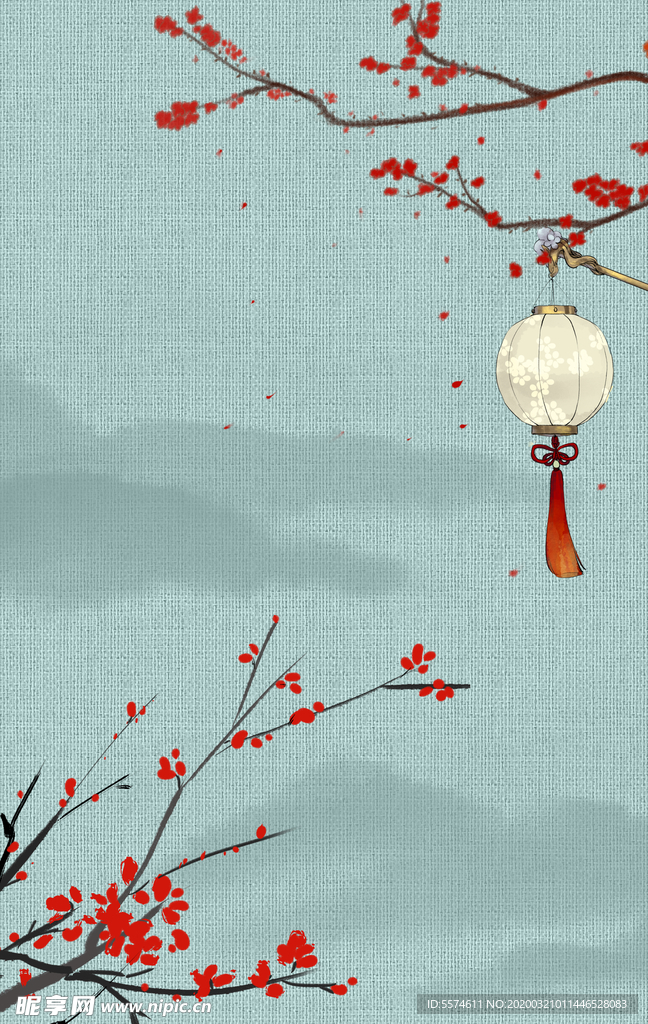 中国风淡雅海报背景