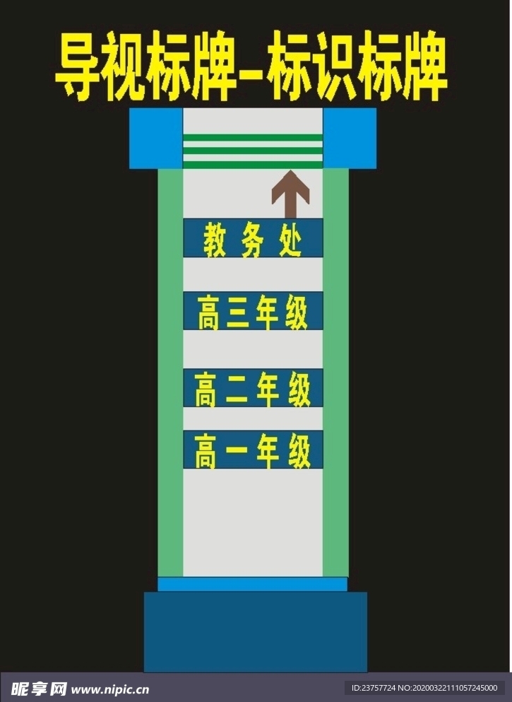 学校年级导视标牌