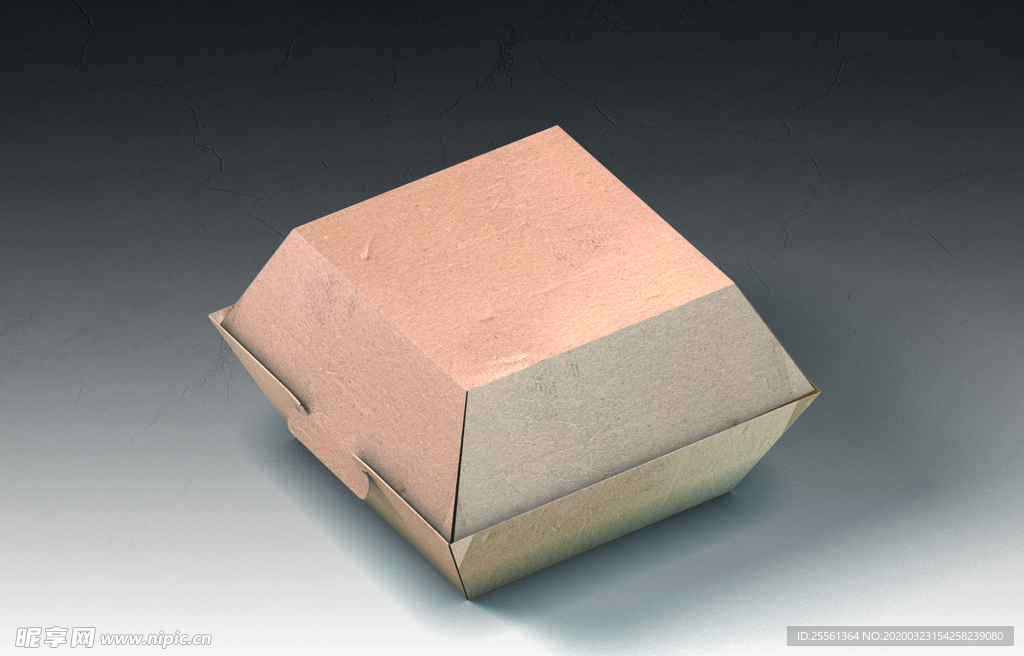 食品饭店纸质打包盒VI样机.