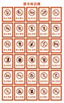 禁令标识牌