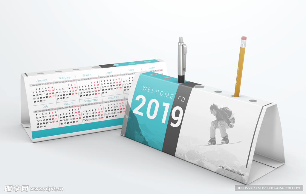日历台历展示效果图样机