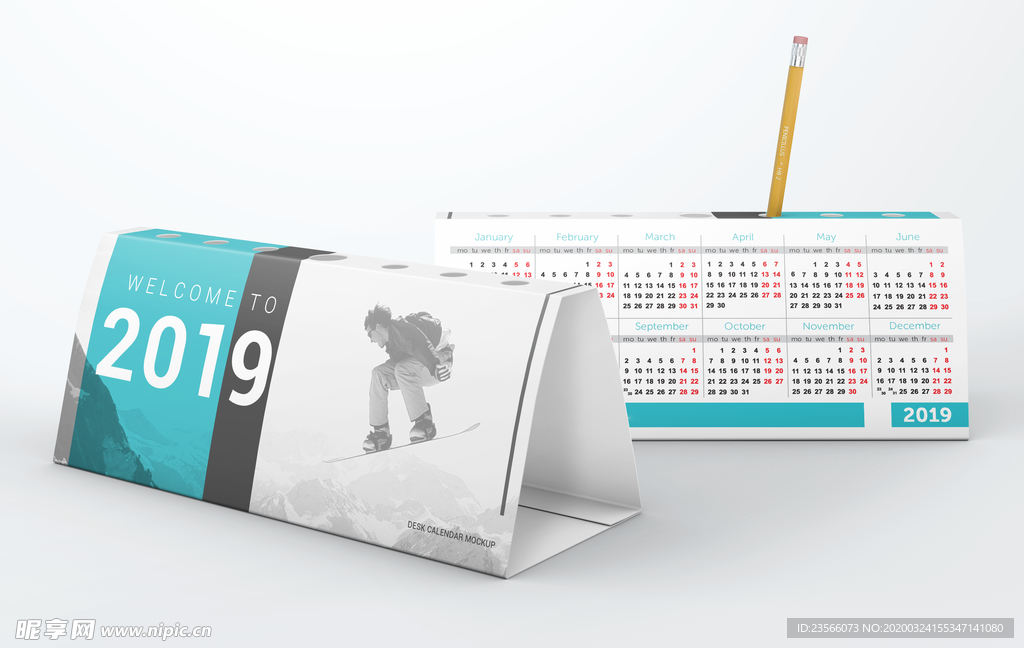 日历台历展示效果图样机