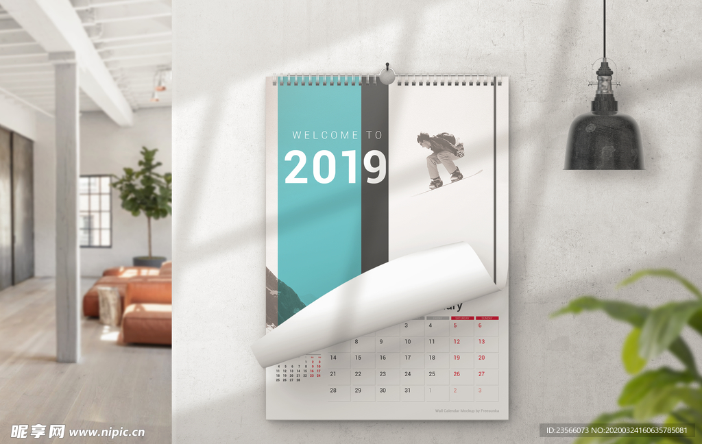 日历台历展示效果图样机