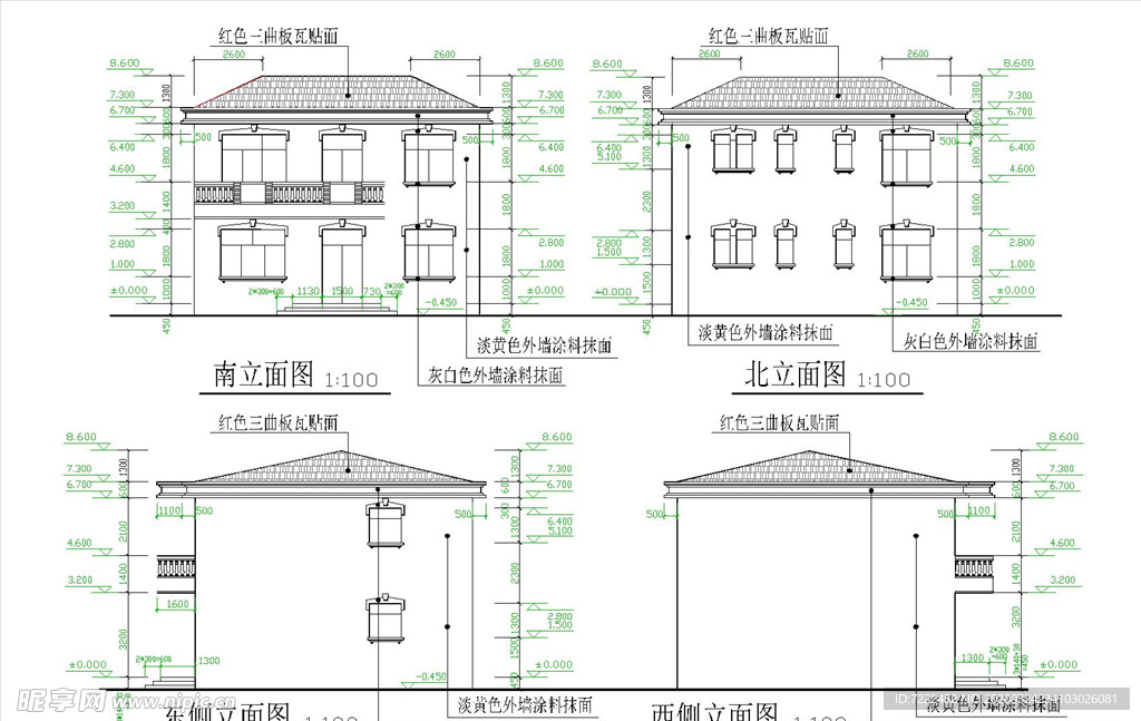 农村二层住宅建筑图