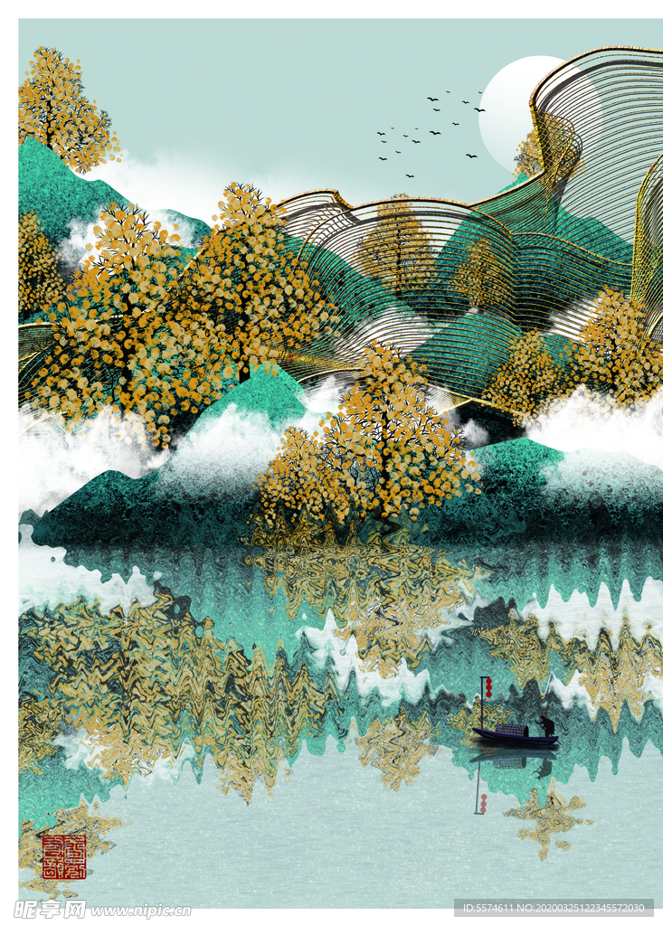 北欧背景墙装饰画