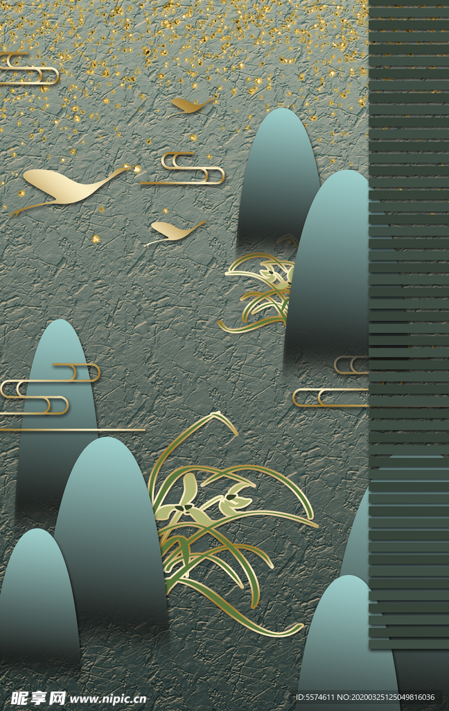 北欧背景墙装饰画