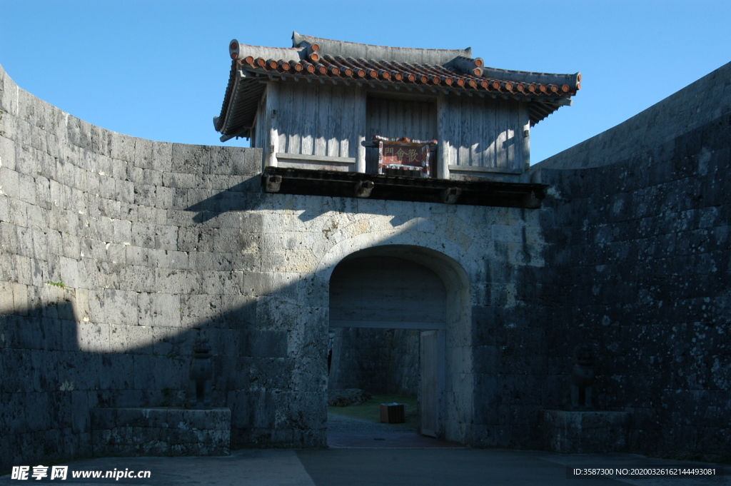 日式门楼 城楼