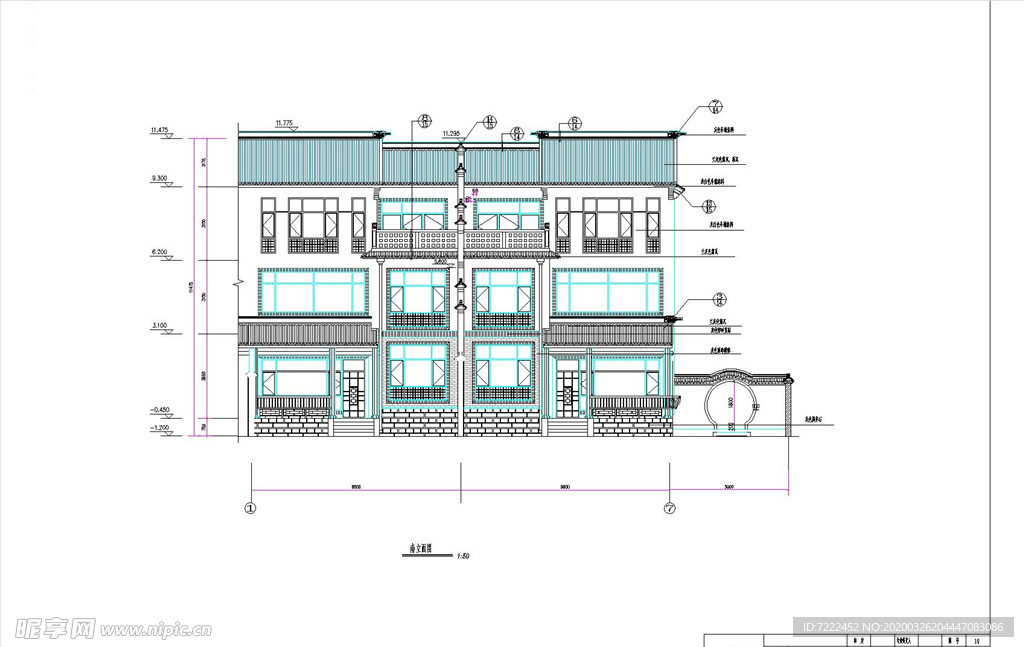 中式别墅全套施工图