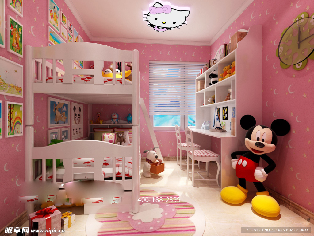 儿童房背景墙设计