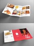 糕点传单三折页
