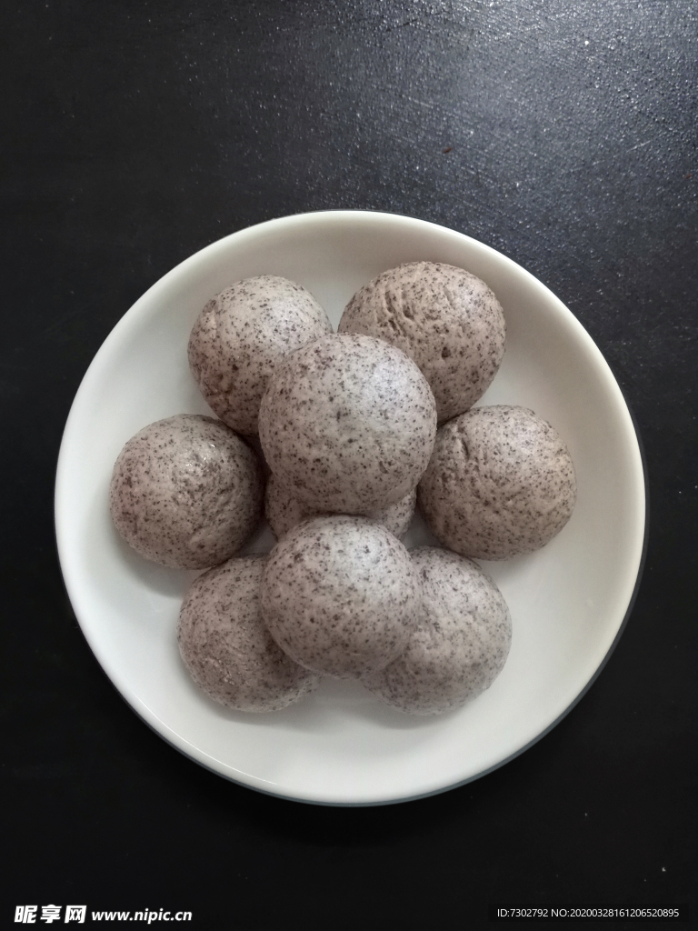 家常红豆面馒头