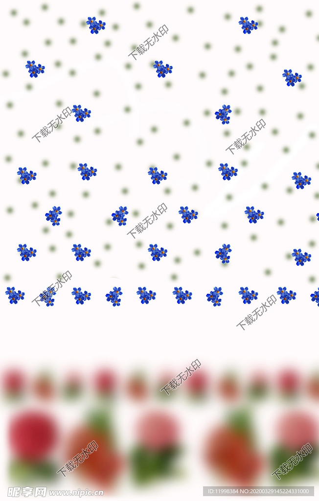 欧美风元素花裙印花