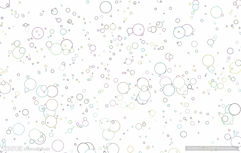 彩色圆圈底纹