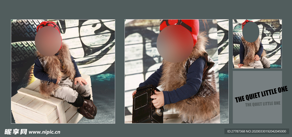 儿童摄影模板 儿童相册设计