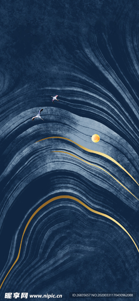 蓝色 质感 高端背景