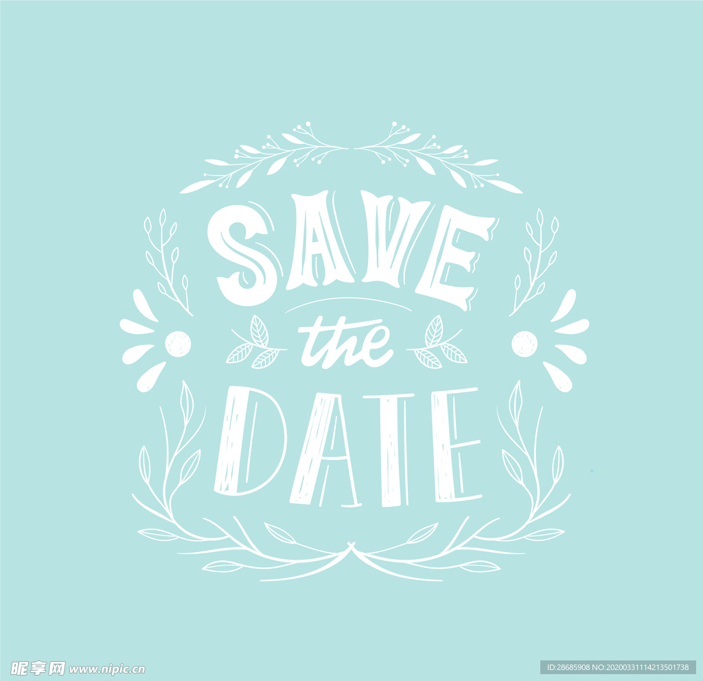 婚礼婚庆英文字体设计