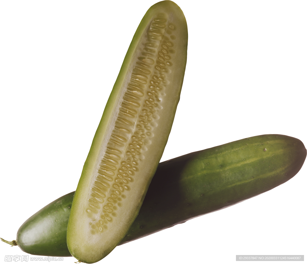 透明黄瓜png素材