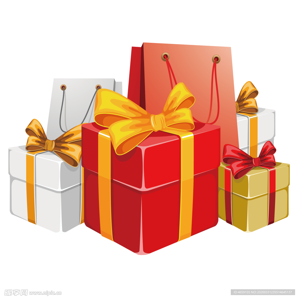 礼包  红色  喜庆  礼品