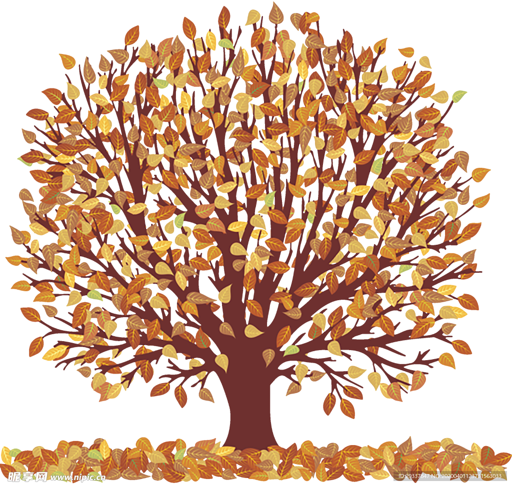 透明大树png素材