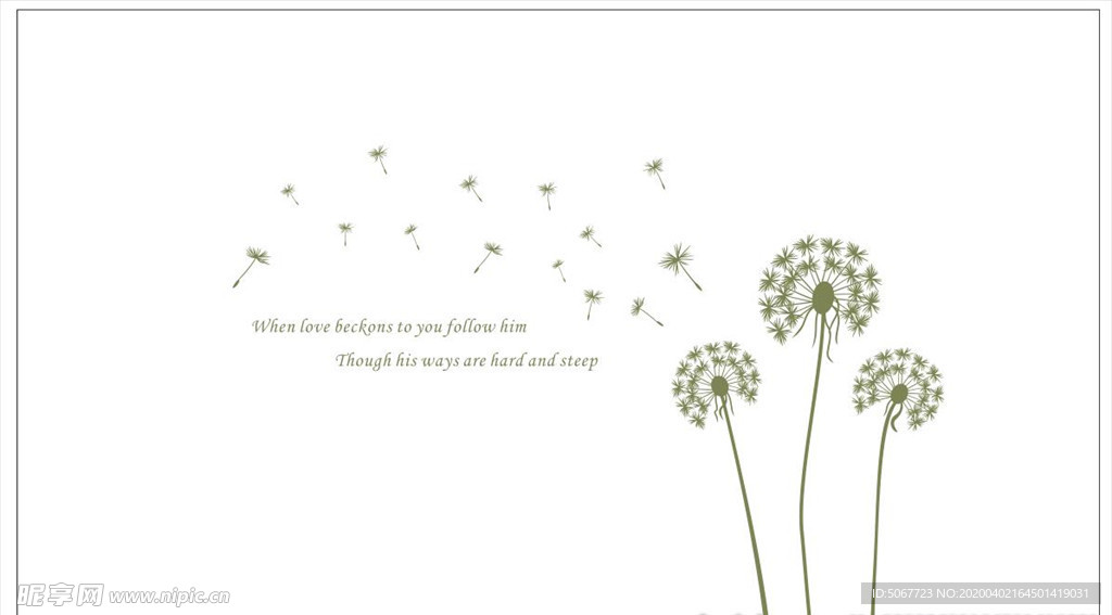 硅藻泥  蒲公英  刻画