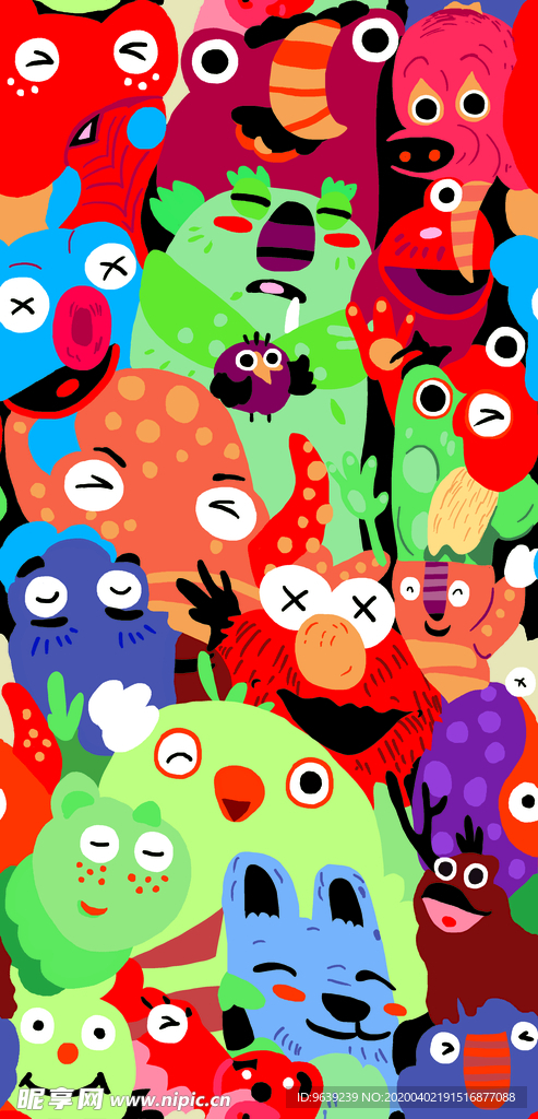 童装笑脸卡通印花