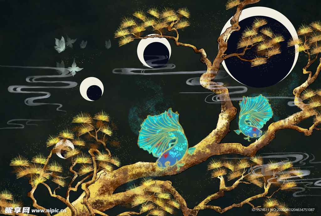 中国风电视背景墙