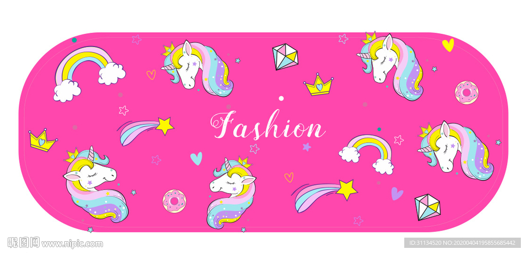 儿童女款笔袋笔盒 独角兽