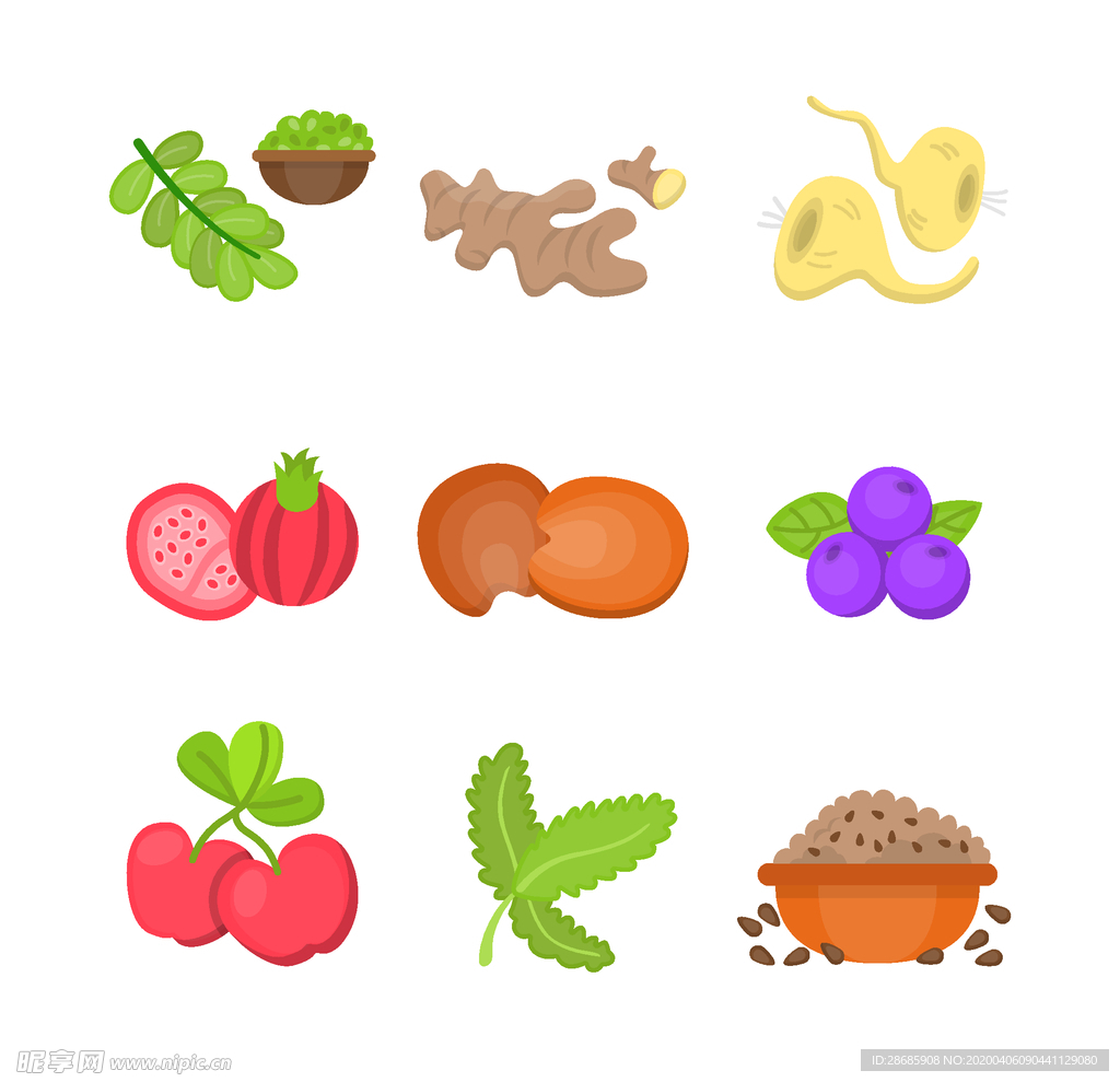 矢量厨房蔬菜食品素材