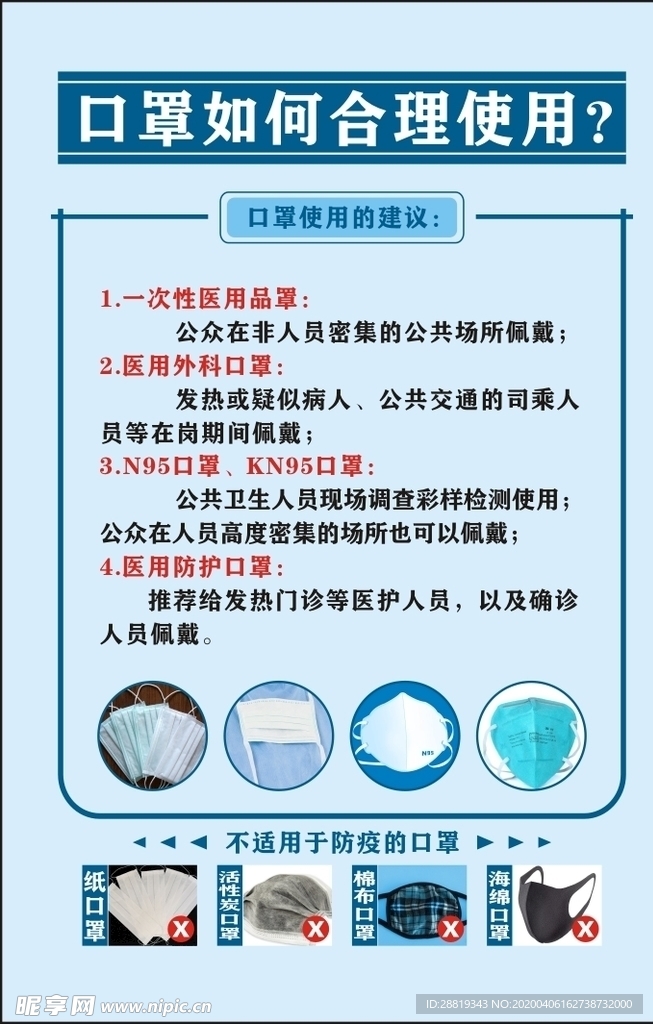口罩如何合理使用