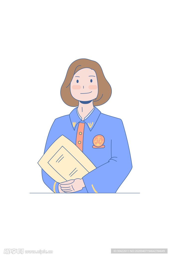 卡通人物 法官 PNG