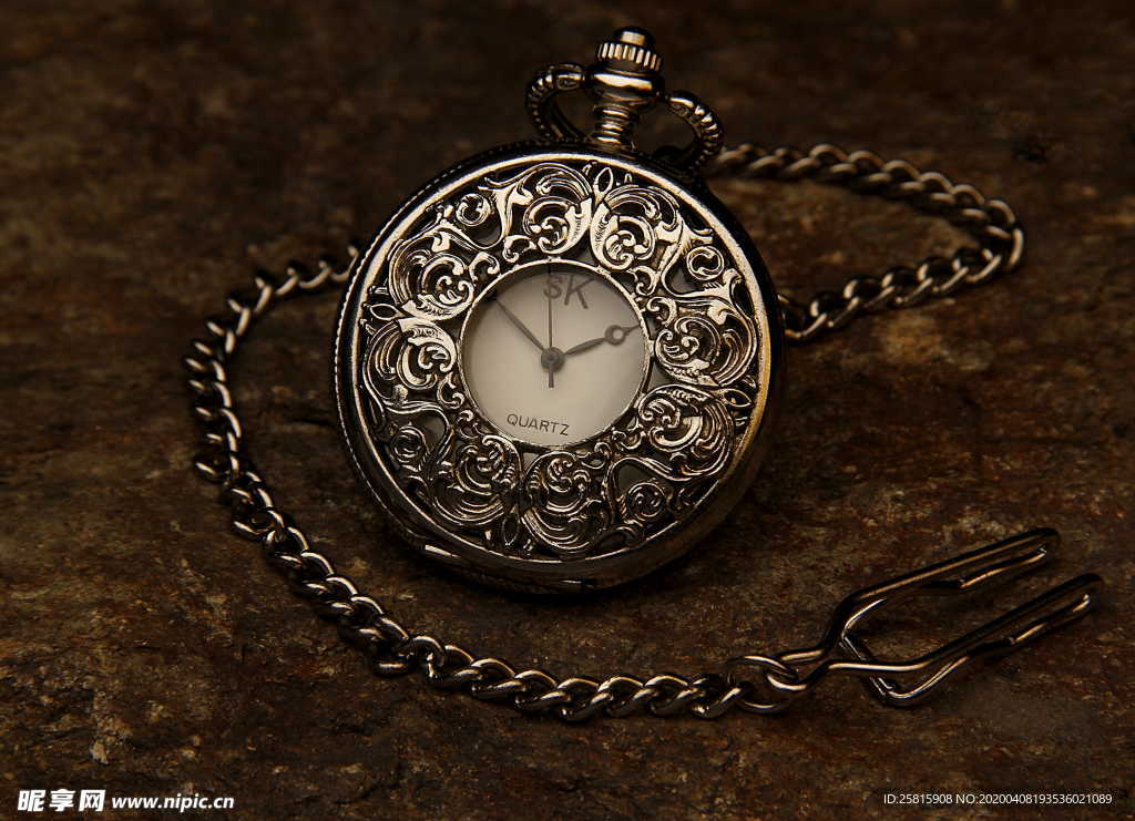 怀表链表钟表图片