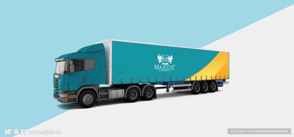 大车车身广告样机