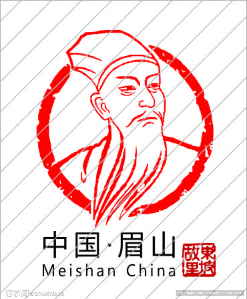 眉山市logo