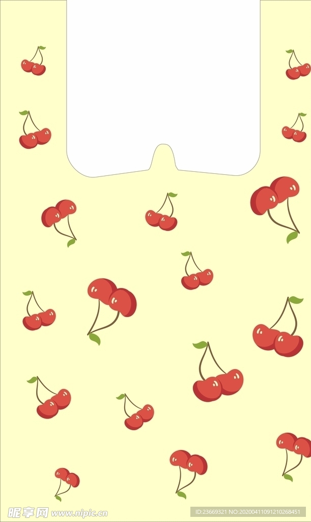 樱桃水果袋  广告袋