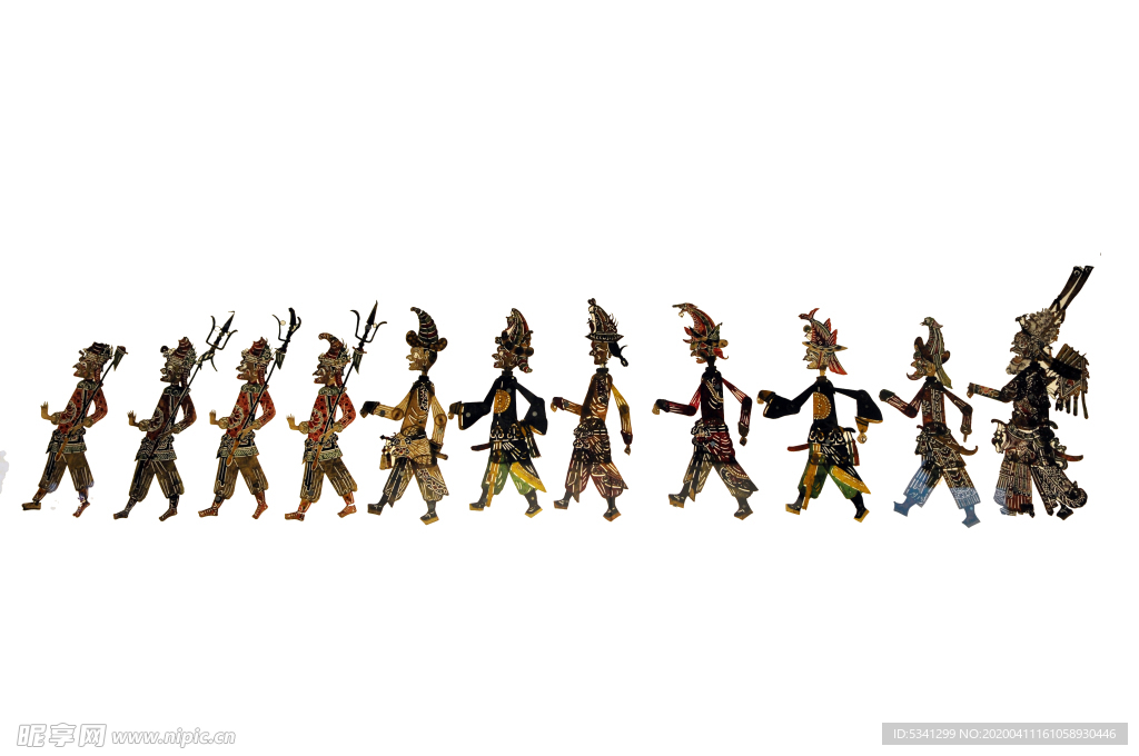 皮影戏《番将》人物素材