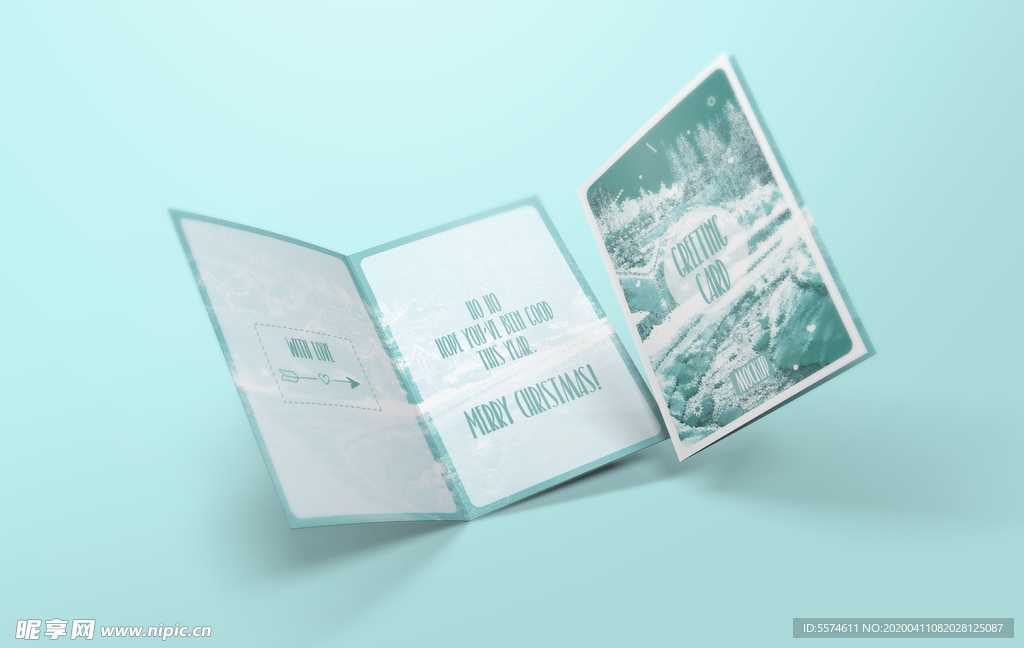 贺卡样机