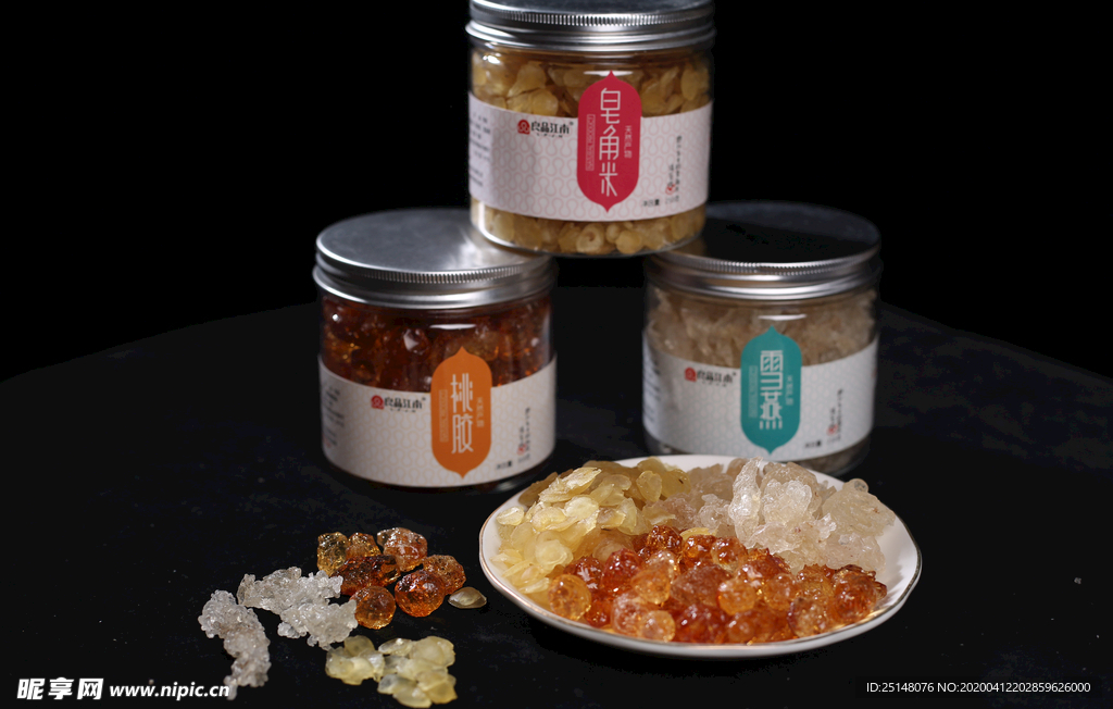 桃胶雪燕皂角米