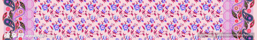 定位 单双边 碎花 民族风