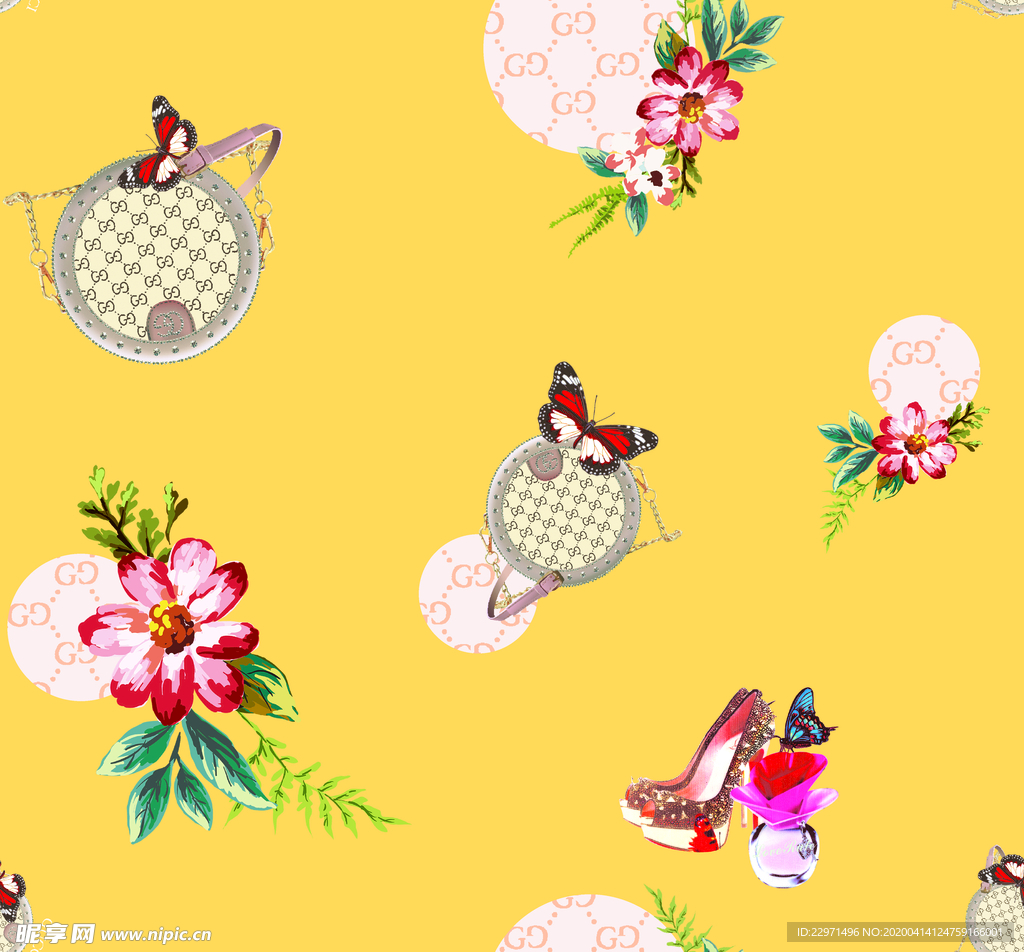 大牌 图案 字母 抽象 奢侈图