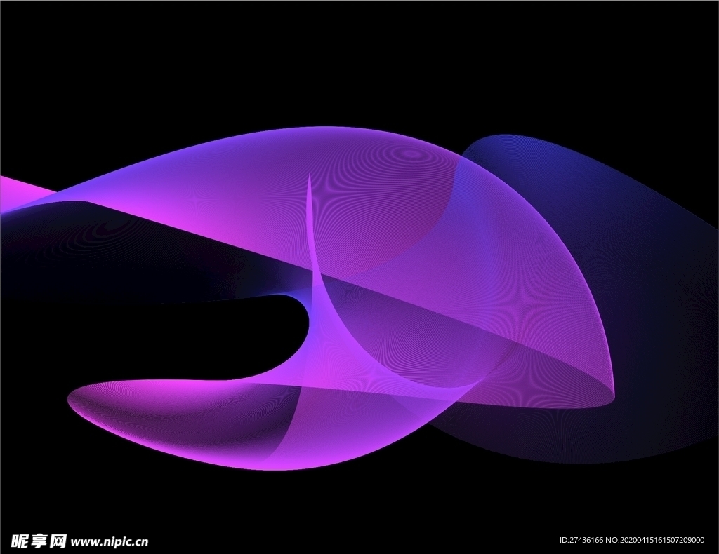 矢量线条炫彩线条背景