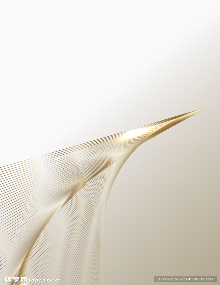 矢量线条纹理金丝