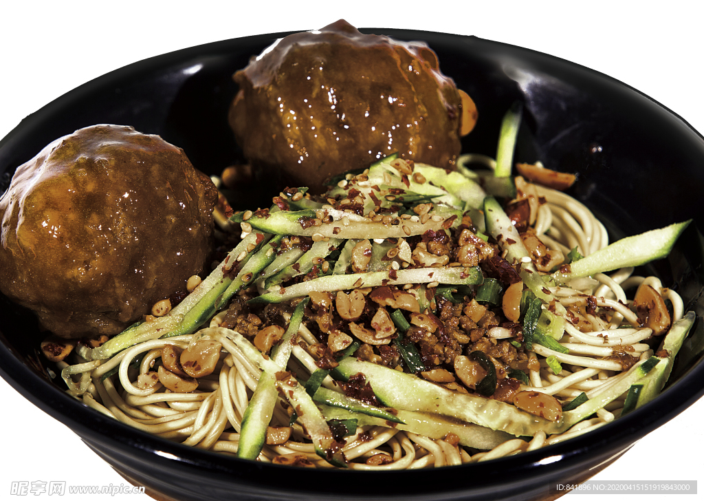 狮子头面狮子头干拌面