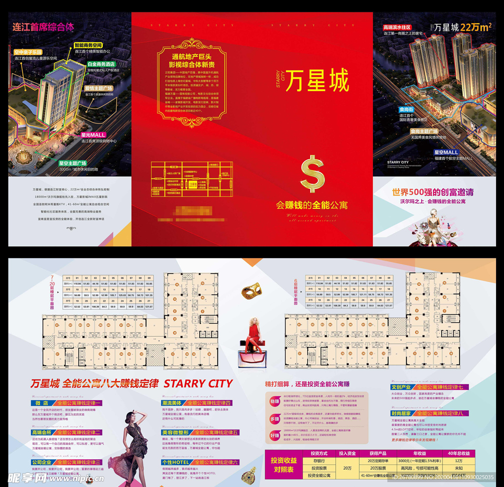 房地产商业四折页