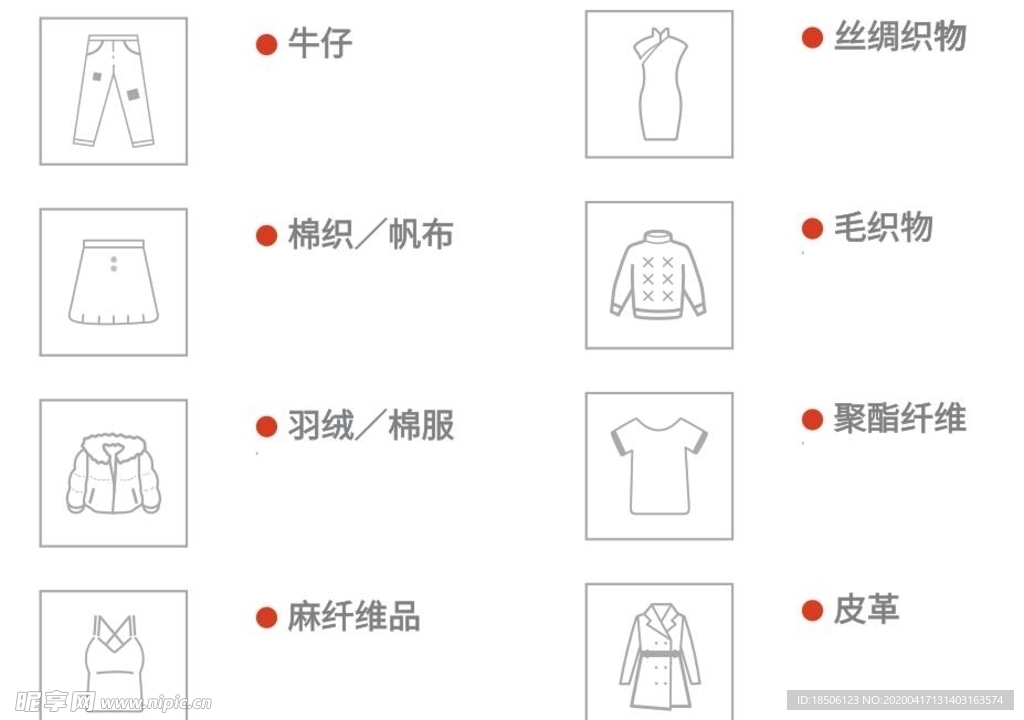 服饰矢量图标